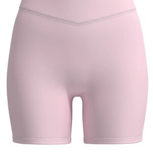 High-Waist Women’s Bike Shorts — Soft Pink